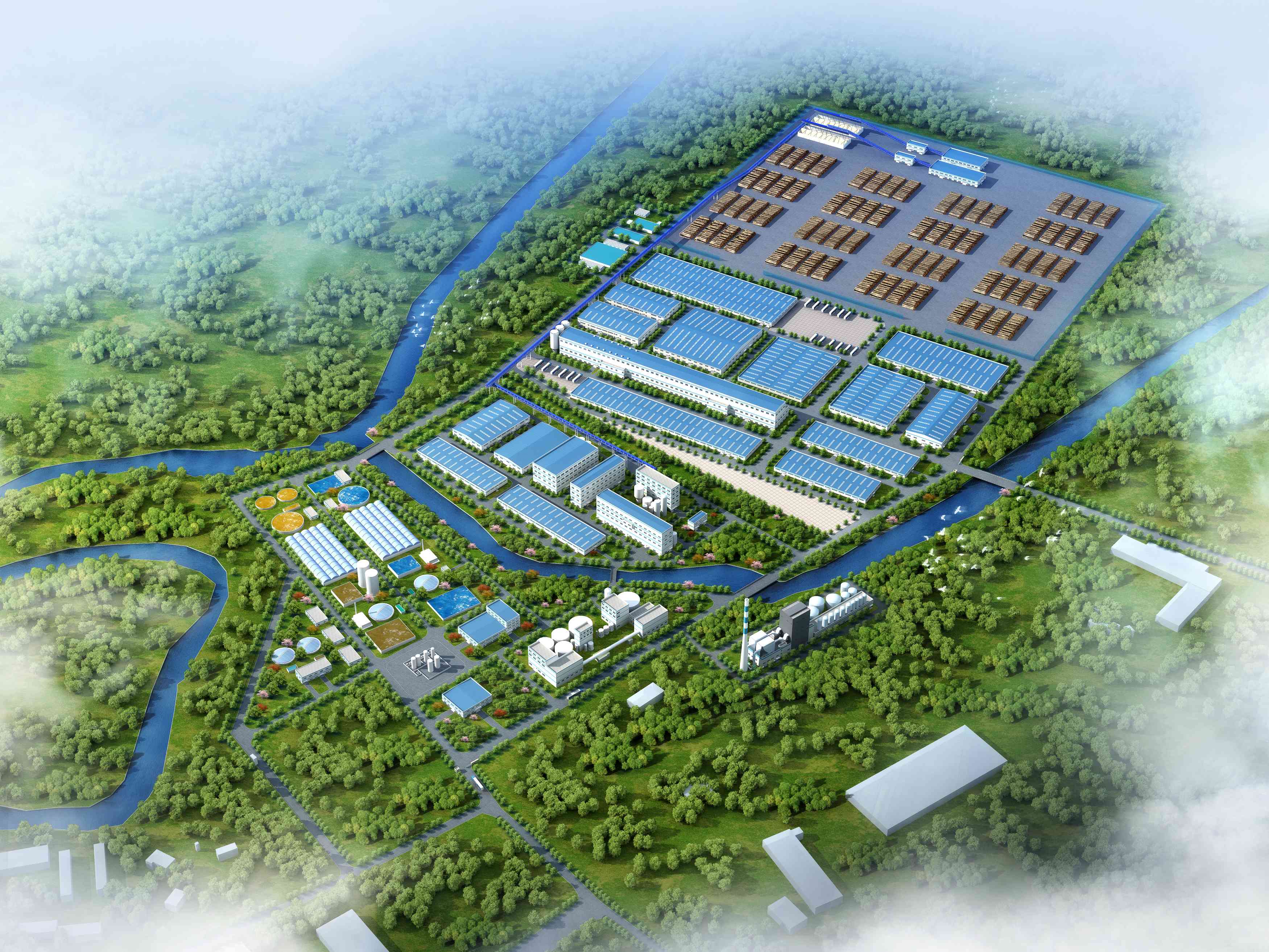 中洋集團(tuán)尼日利亞大眾工業(yè)園林漿紙一體化項目